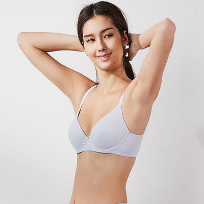 Soft Touch Full Coverage Lightly lIned Bra Bra Her Own Words Gray Dawn 70B 