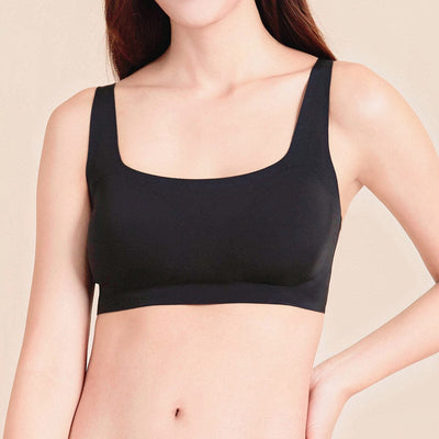 Invisible REsiltech™ Removable Pads Bra Top Bra Her Own Words Black XS 
