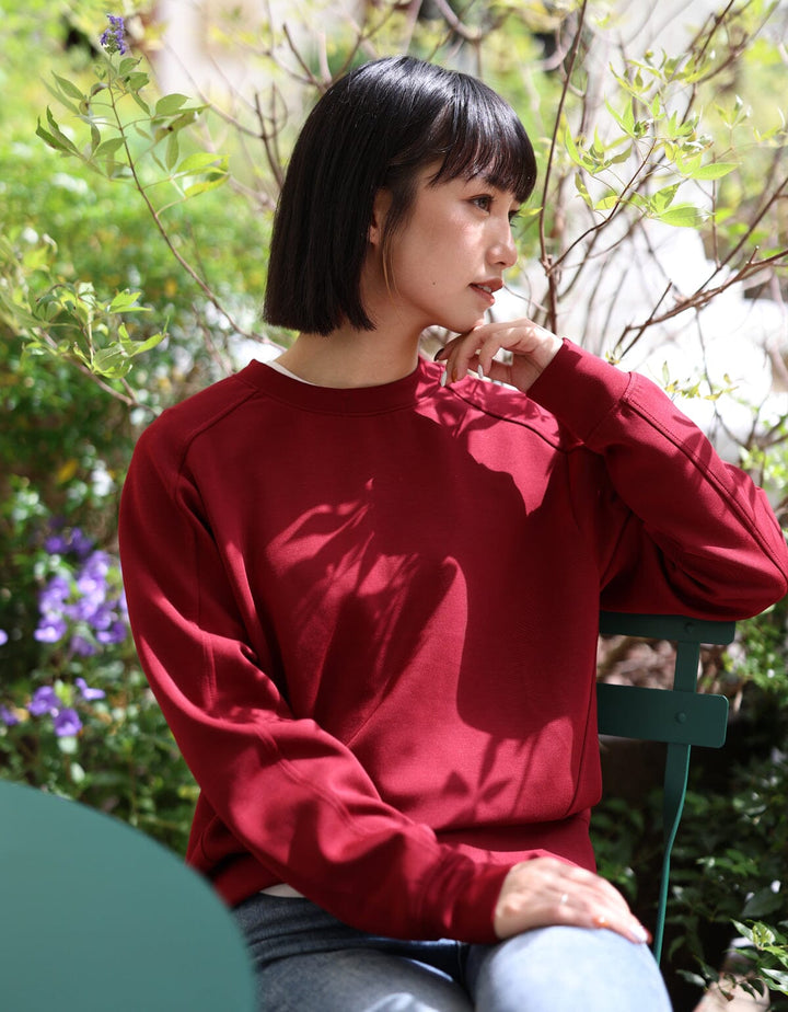 Long Sleeve Sweatshirt Long Sleeve Her own words SPORTS Biking Red S 