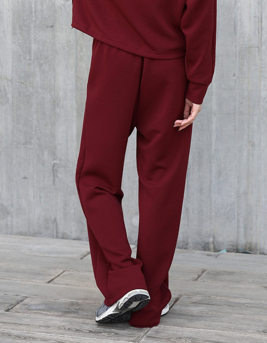 High Waist Straight Leg Full Length Pants Wide Leg Her own words SPORTS 