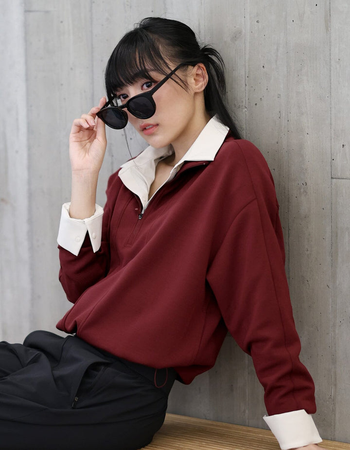 Long Sleeve Half Zipp Pullover Long Sleeve Her own words SPORTS 