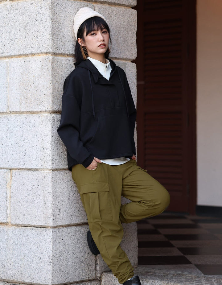 HOW-STAYDRY Mid Waist Full Length Quick Dry Cargo Jogger Jogger Her own words SPORTS 