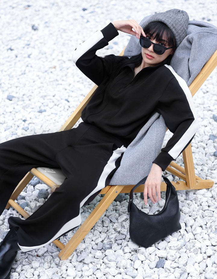 High Waist Straight Leg Full Length Pants Wide Leg Her own words SPORTS 