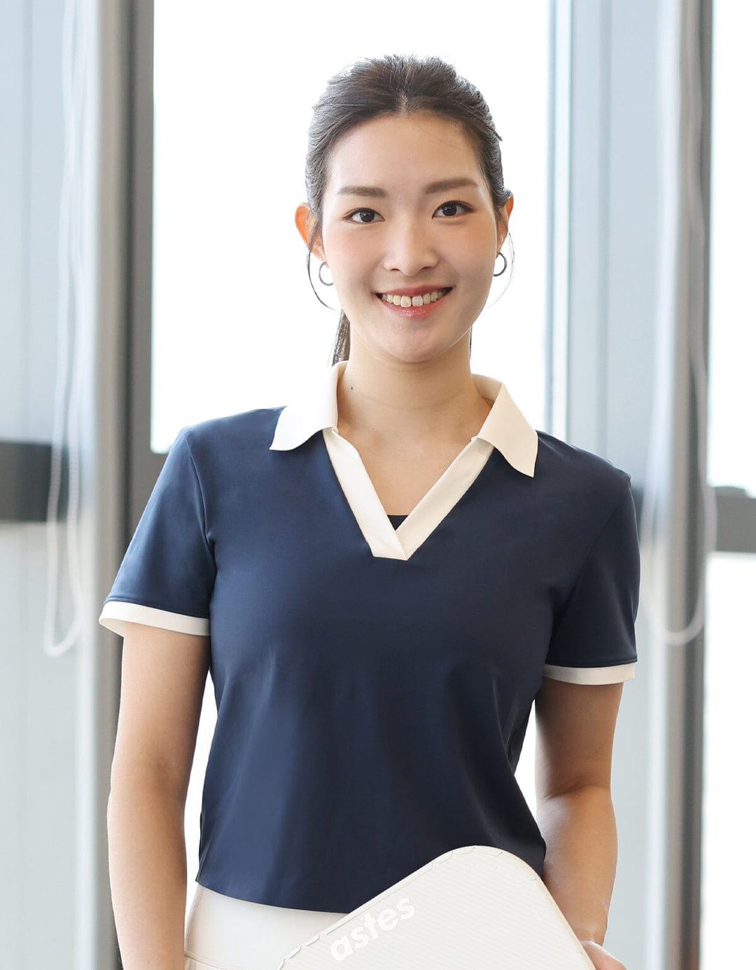 FLOAT Polo Slim Fit Contrast Crop Short Sleeve Short Sleeve Her own words SPORTS 