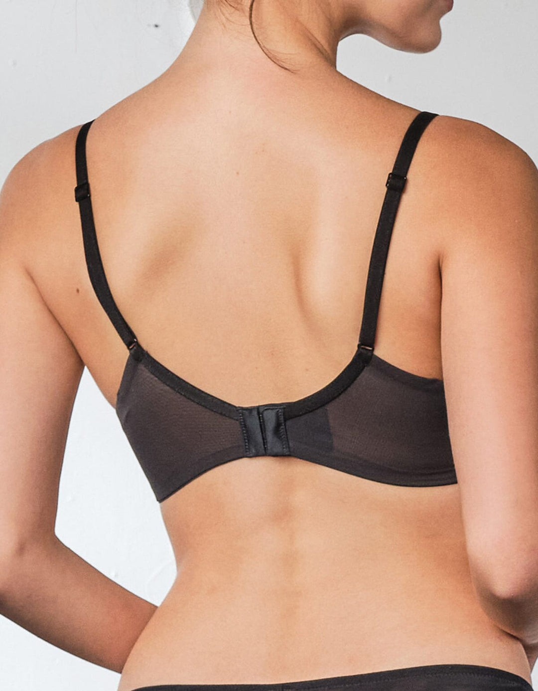 STYLIST Soft Touch Plunge Lightly Lined Lace Bra Bra Her own words Black 70B 