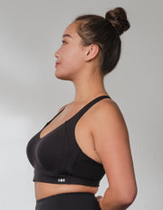 Sports Max UV Protection Zero Bounce High Impact Sports Bra Sports Bra Her own words SPORTS Black 70B