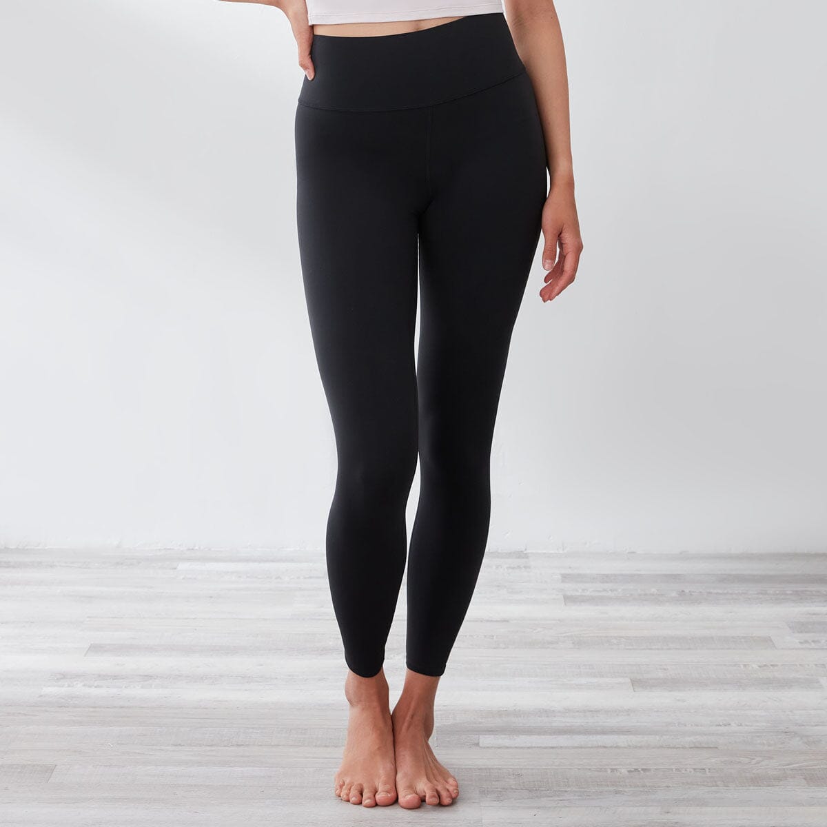 High waisted black sports leggings sales
