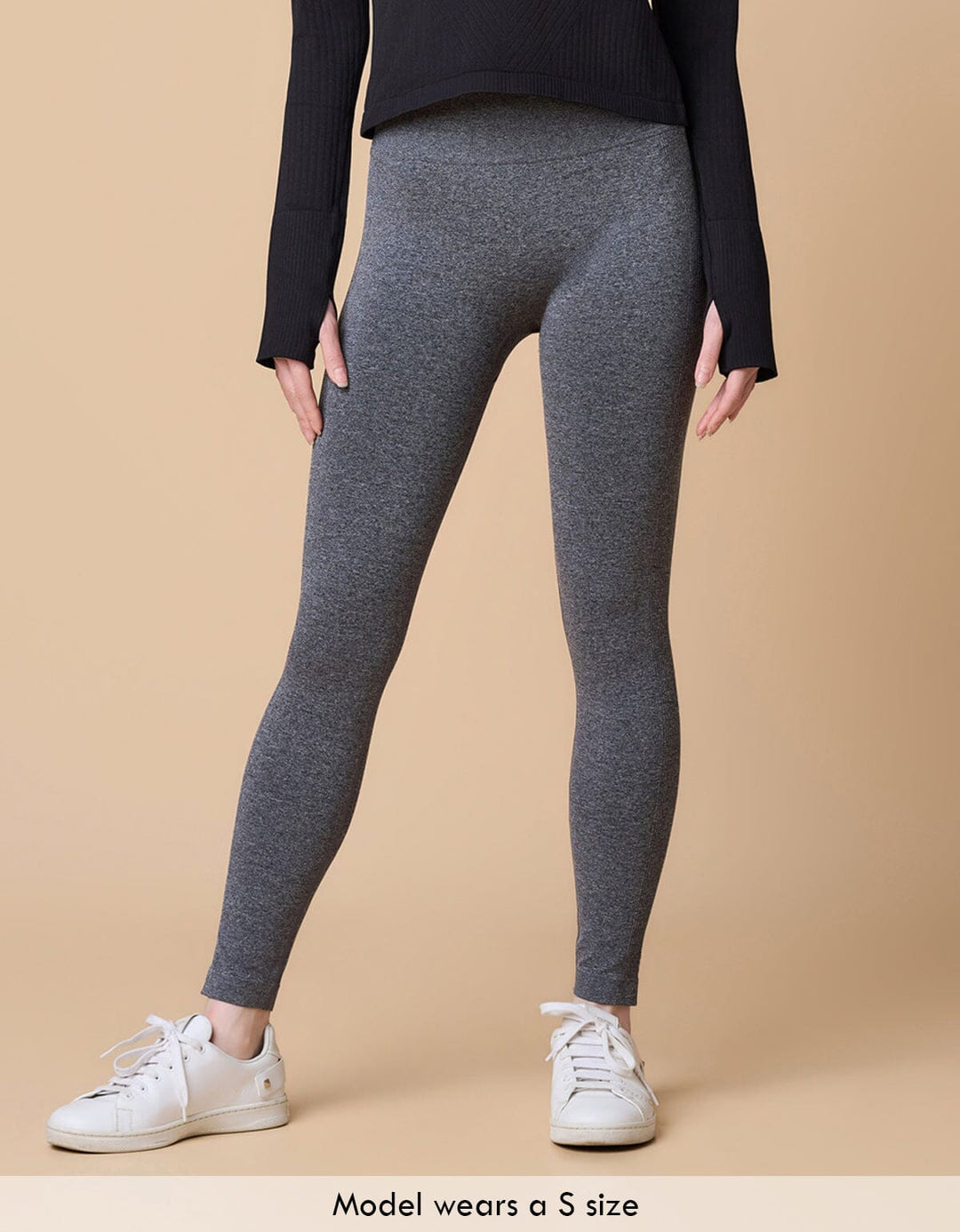 Knit High Waist Cropped Petite Sports Leggings Leggings Her own words SPORTS 