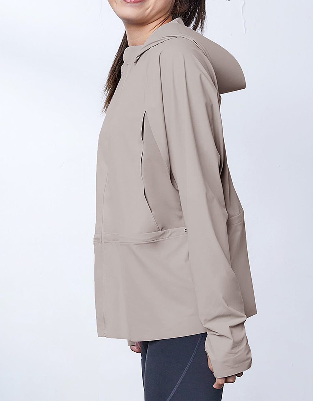 HOW-STAYDRY UV Protection Cool Touch Quick Dry Jacket Jacket Her own words SPORTS Ashes Of Rose S 