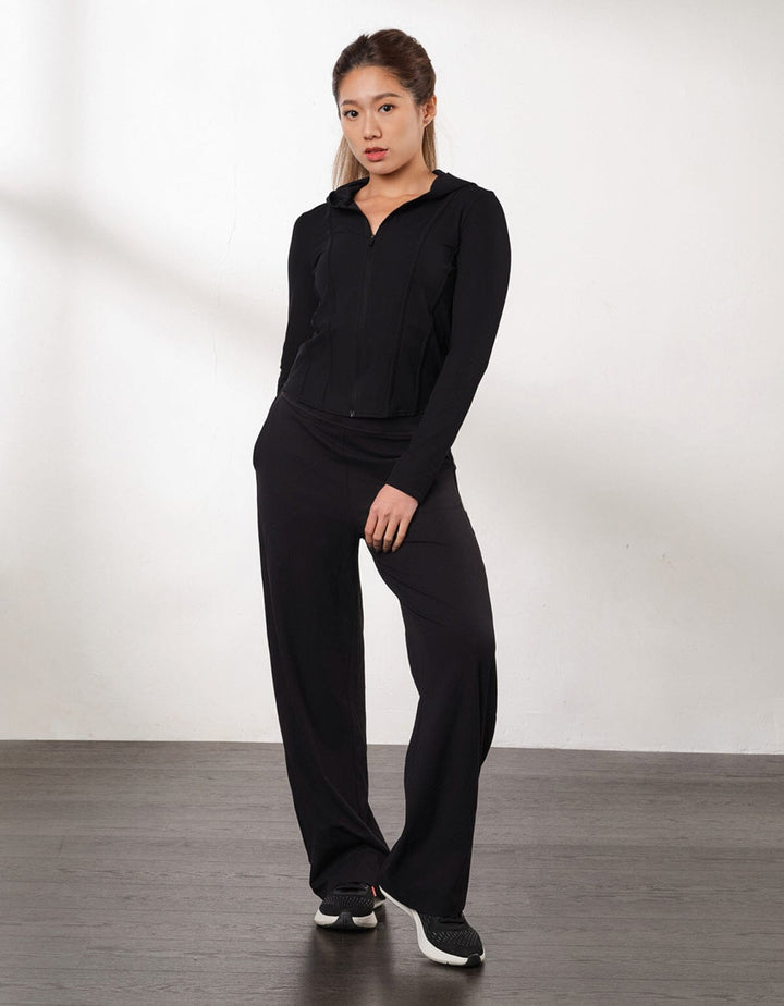 Ribbed UV Protection Long Sleeve Cropped Jacket Tops Her own words SPORTS 