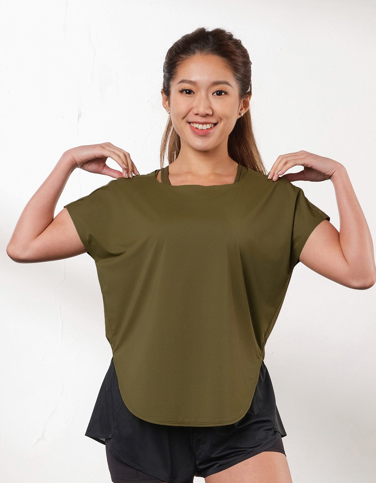 AQUA Quick Dry Mesh Crop Top Tops Her own words SPORTS