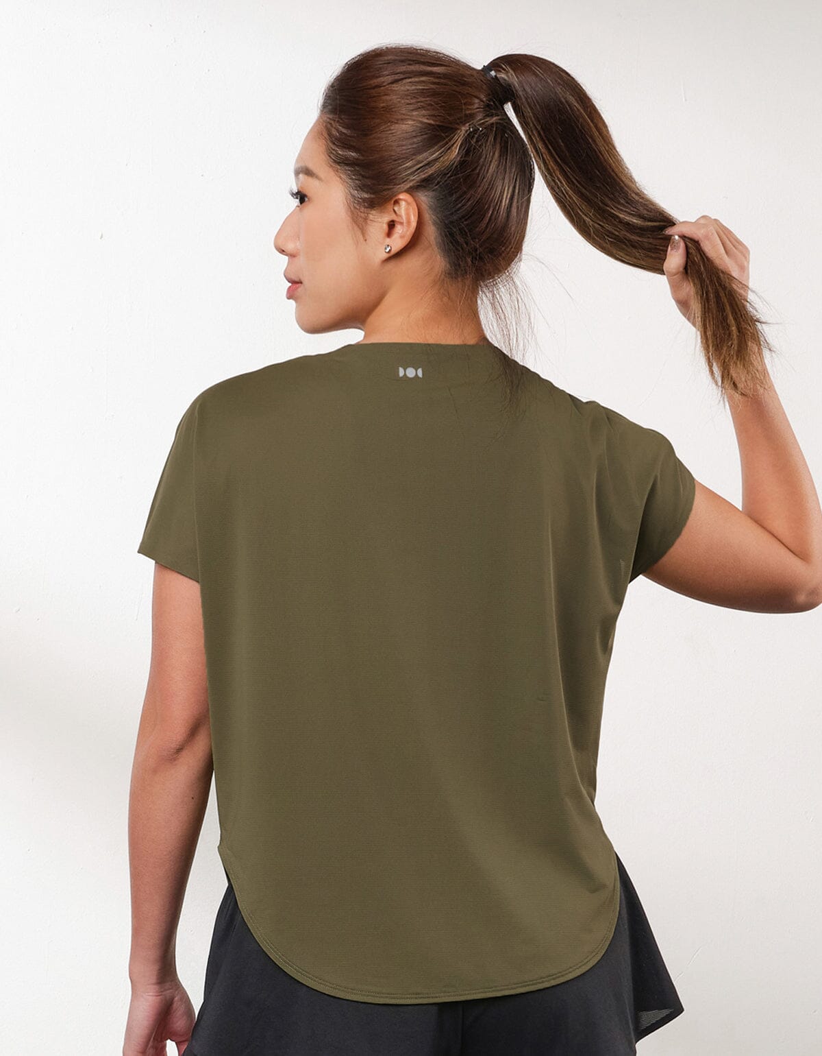 AQUA Quick Dry Mesh Crop Top Tops Her own words SPORTS Chinchilla M 