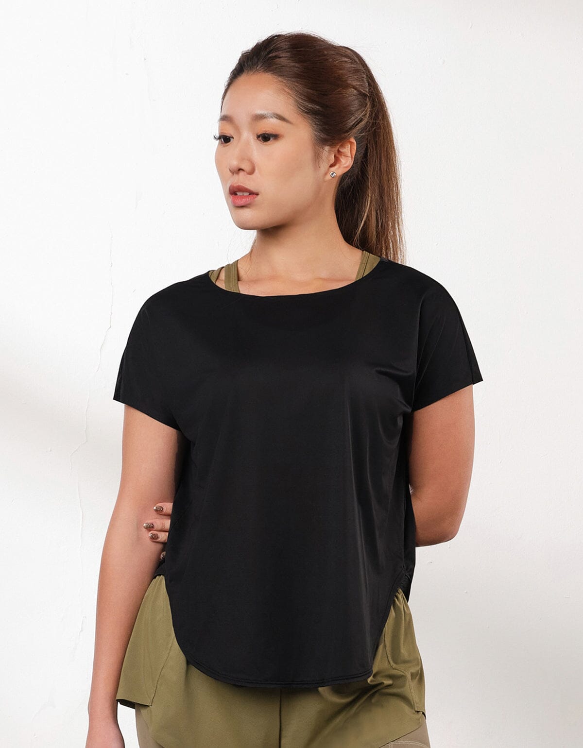 AQUA Quick Dry Mesh Crop Top Tops Her own words SPORTS