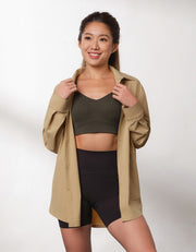 HOW- STAYDRY Iron-free breathable shirt Tops Her own words SPORTS