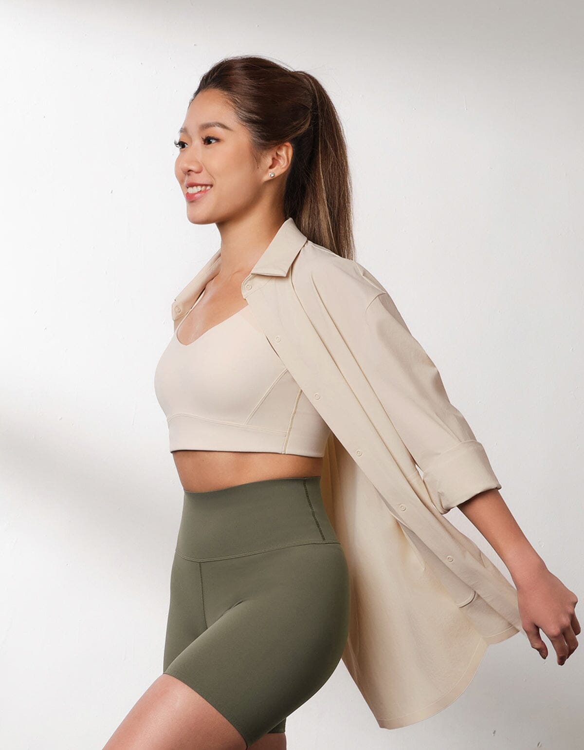 HOW- STAYDRY Iron-free breathable shirt Tops Her own words SPORTS 