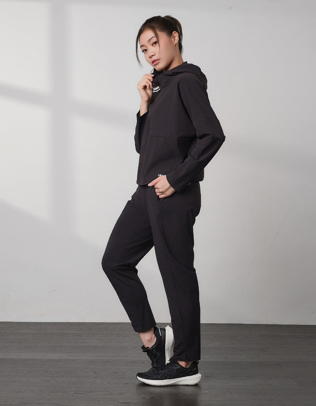 HOW-STAYDRY Half Zip Hoodie Long Sleeve Her own words SPORTS 