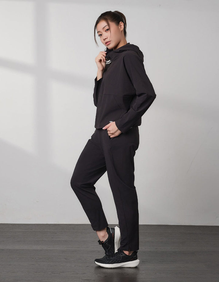 HOW-STAYDRY Half Zip Hoodie Long Sleeve Her own words SPORTS 