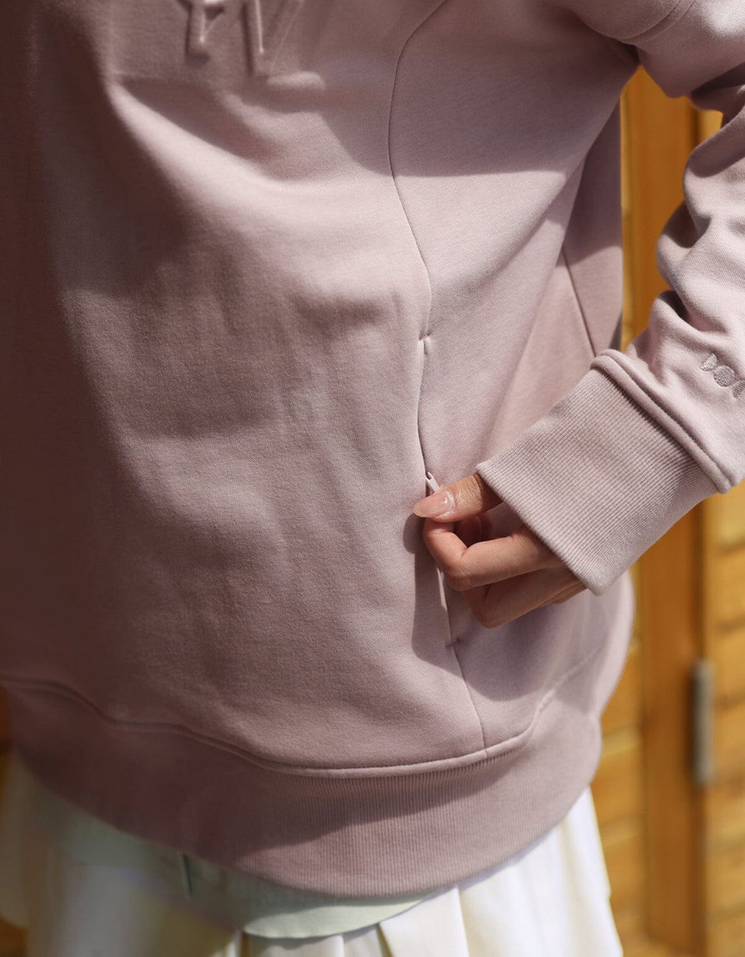 French Terry Oversized Hoodie Long Sleeve Her own words SPORTS 