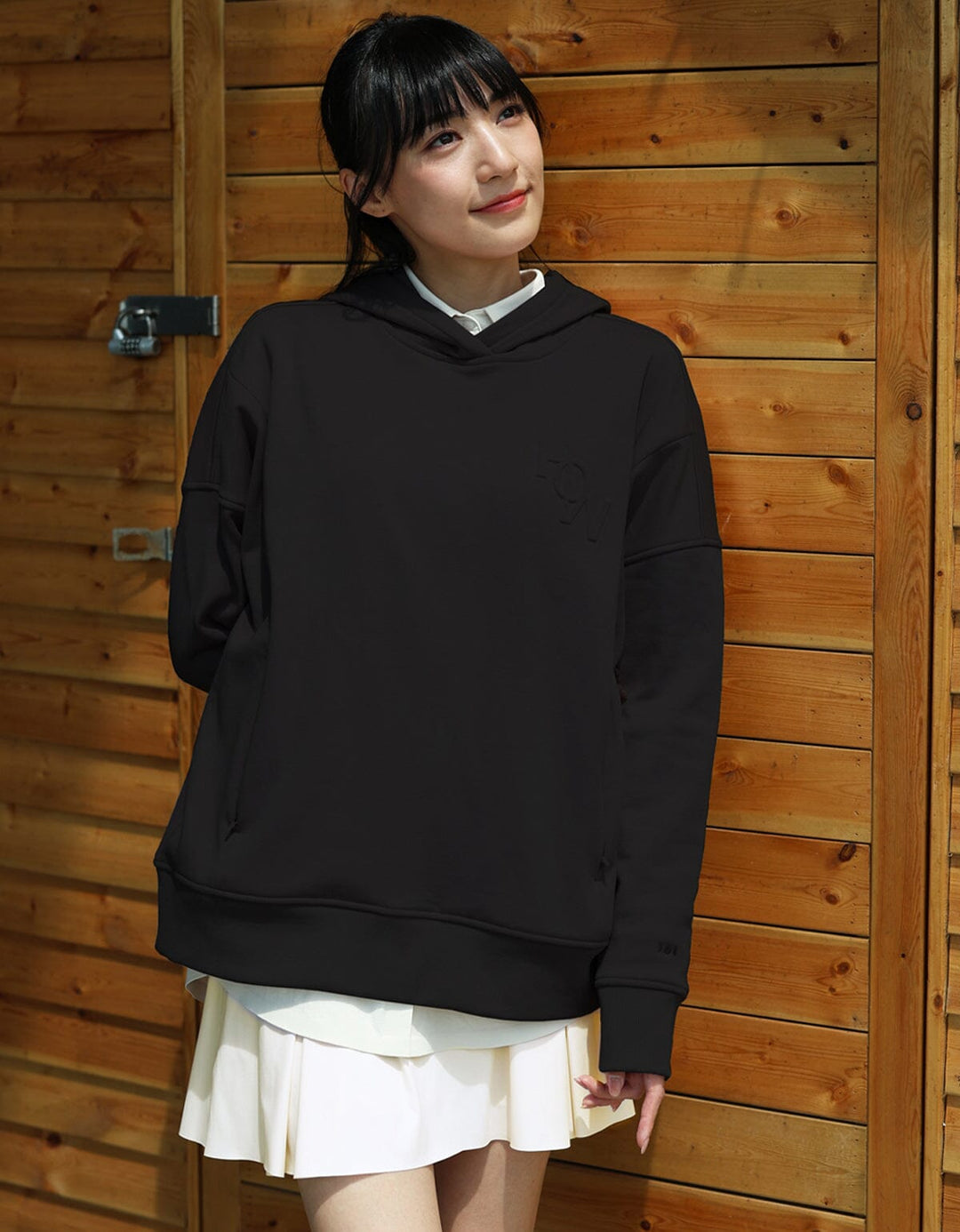 French Terry Oversized Hoodie Long Sleeve Her own words SPORTS 