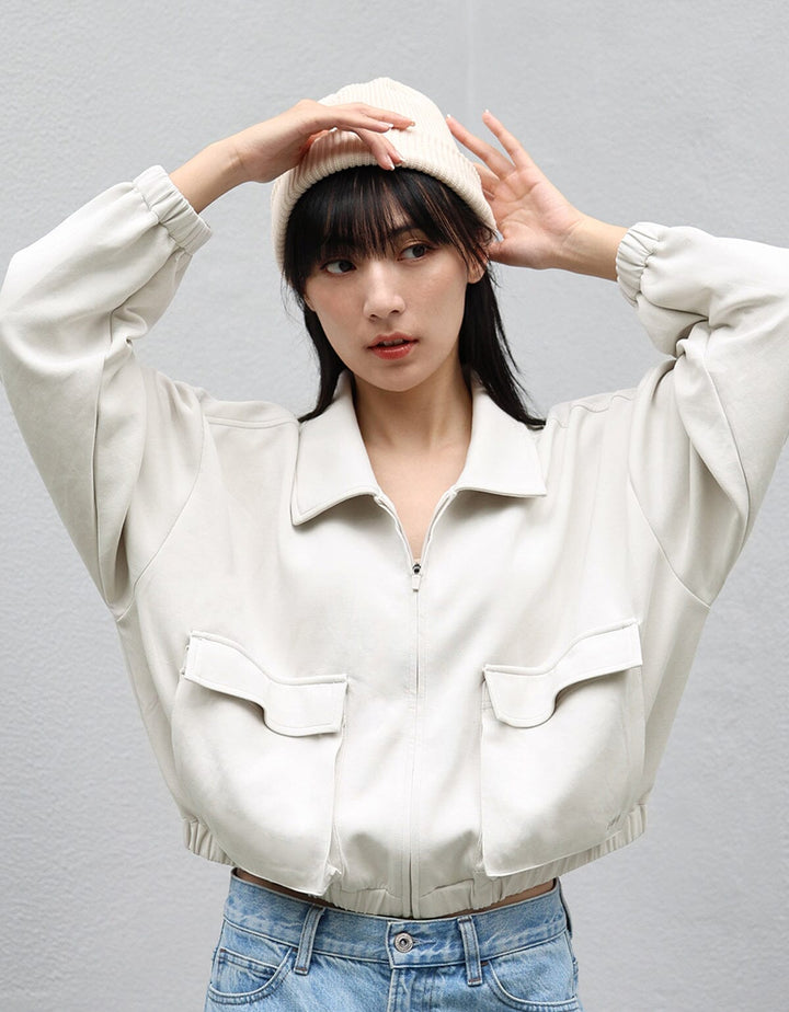 Long Sleeve Sweatshirt Jacket Jacket Her own words SPORTS 