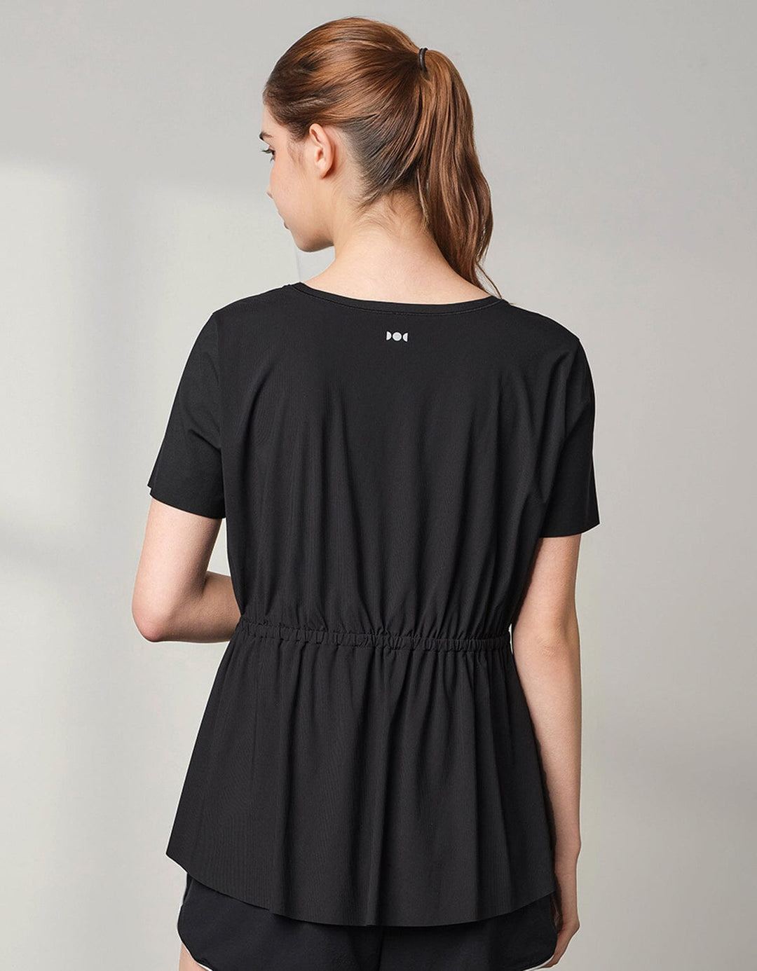 HOW-AIRY Ribbed Short Sleeve Tops Her own words SPORTS 