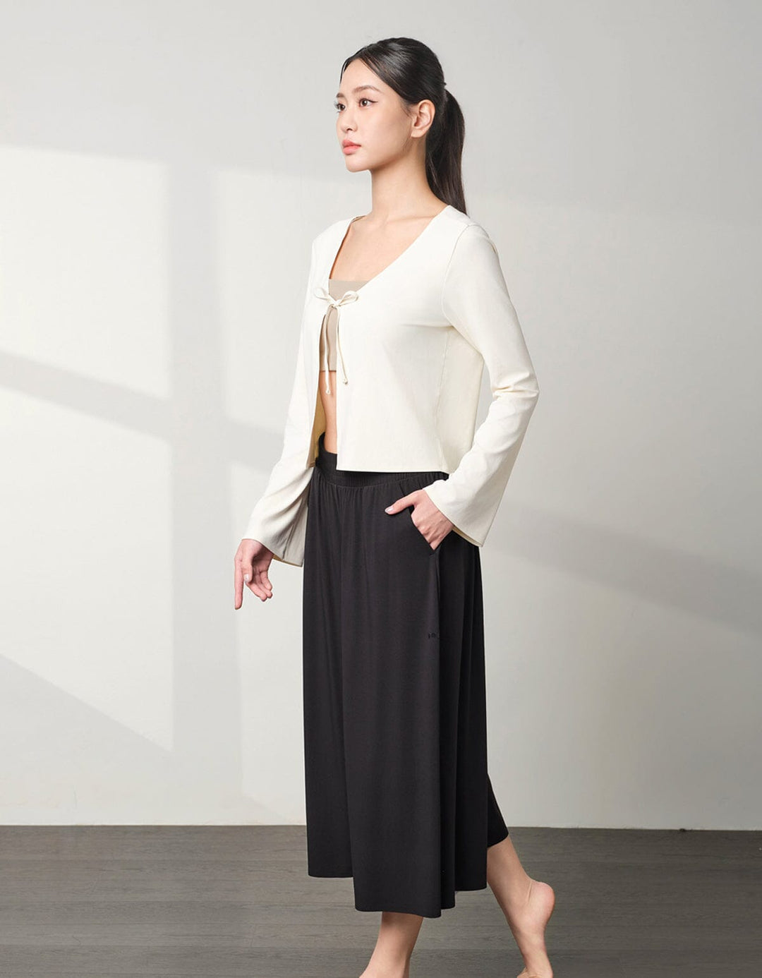 Skin Soft Tie-Front Cardigan Jacket Her own words SPORTS 