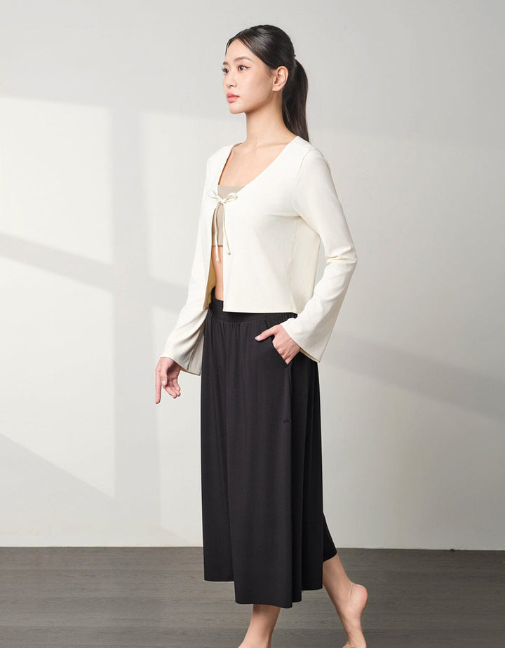 Skin Soft Tie-Front Cardigan Jacket Her own words SPORTS 