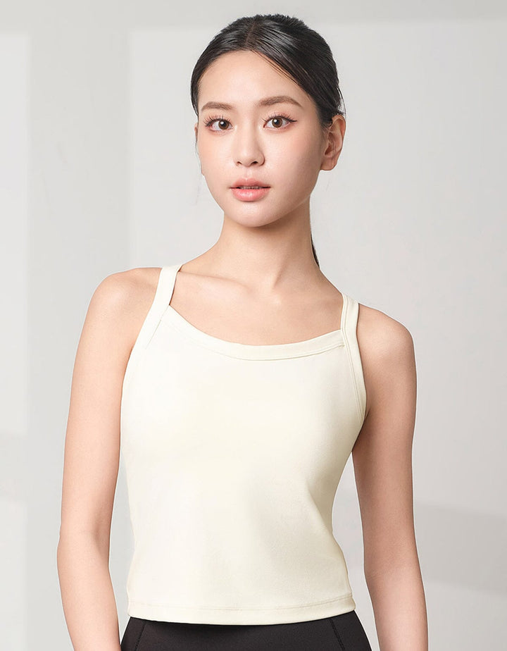 HOW-EFFORTLESS Tight Fit Padded Tank Top Tank Top Her own words SPORTS 