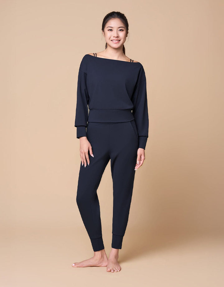 HOW-EFFORTLESS Lifestyle High-Waist UV Protection Full Length Jogger Leggings Her own words SPORTS 
