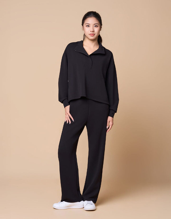 High Waist Straight Leg Full Length Pants Wide Leg Her own words SPORTS 