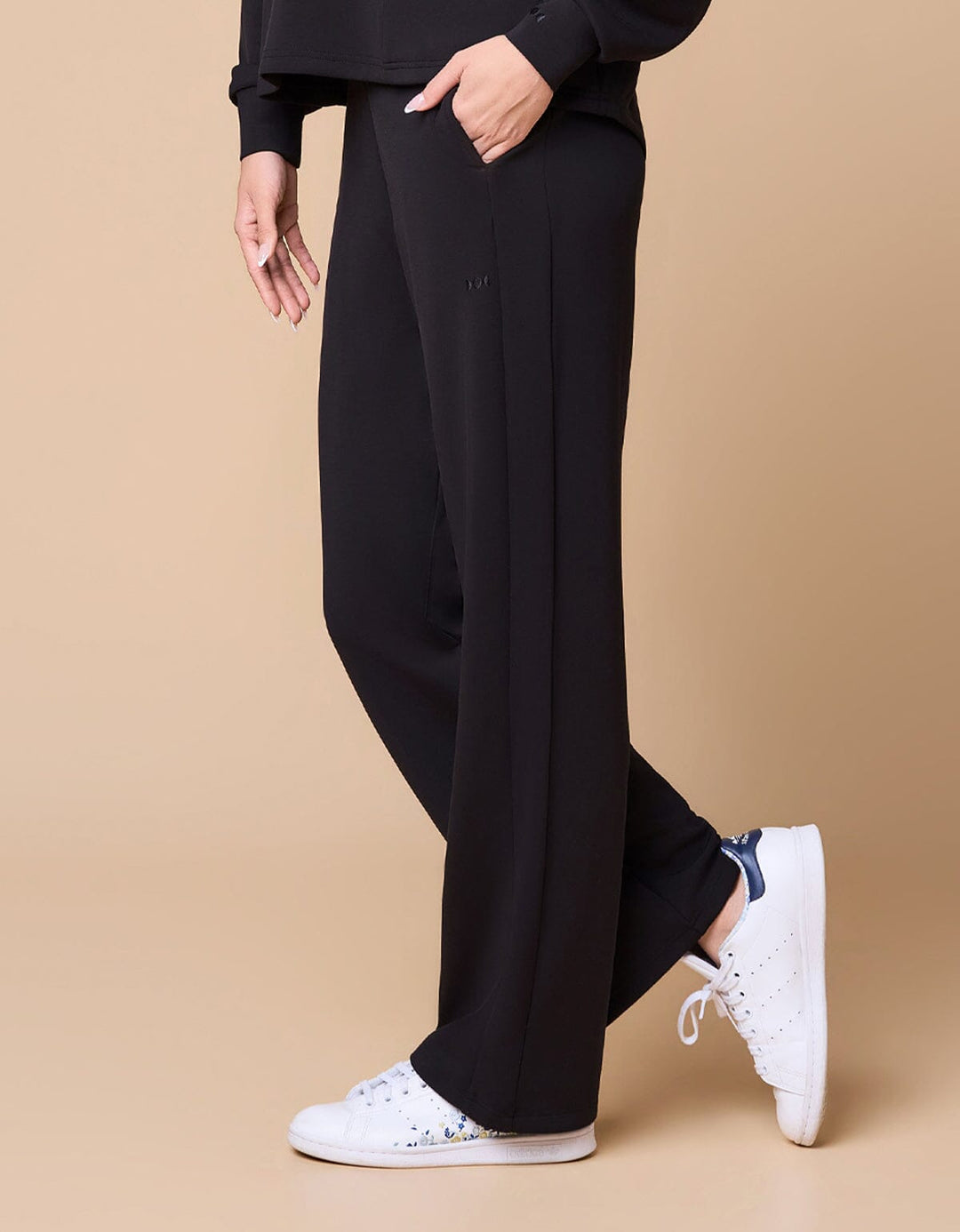 High Waist Straight Leg Full Length Pants Wide Leg Her own words SPORTS 