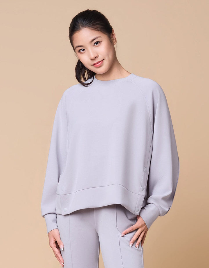 COZY TENCEL Long Sleeve Loose Fit Pullover Long Sleeve Her own words SPORTS 