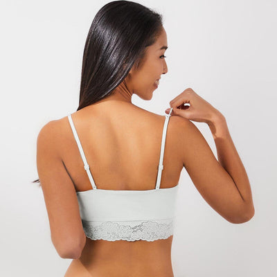Longline Cotton Bra Top Bra Her Own Words Wind Chime XS 