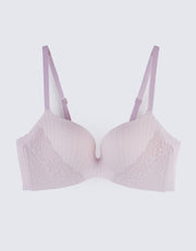 COTTON Soft Wire Butterfly Push Up Bra Bra Her own words Light Particle 70B