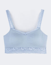 COTTON Longline Bra Top Bra Her own words