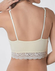 COTTON Longline Bra Top Bra Her own words