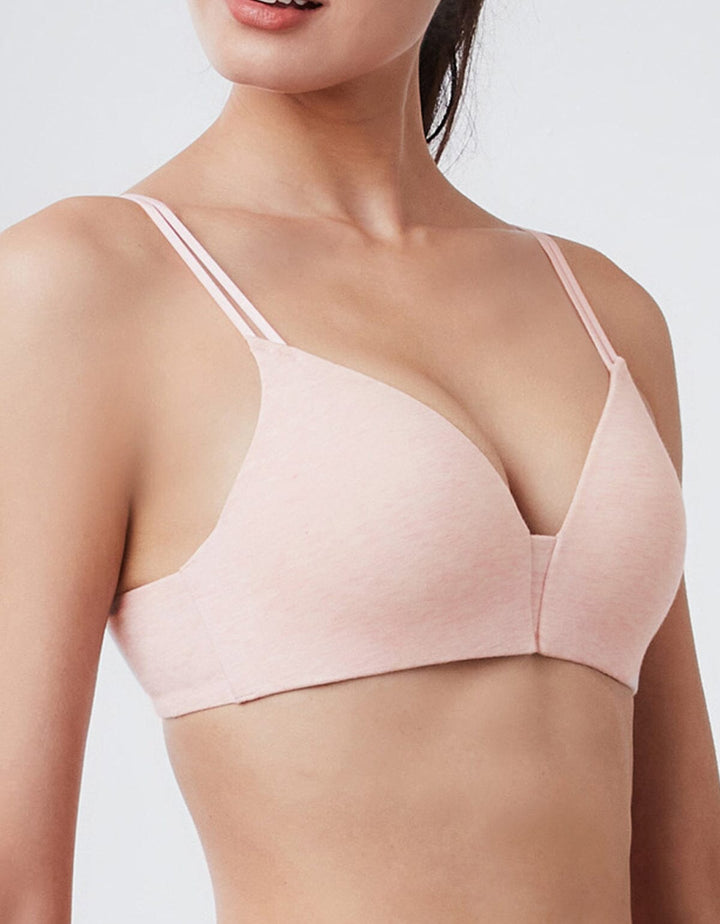 ORGANIC COTTON AIRY REmatrixpad™ Non Wired Bra Bra Her own words Pink Melange 70A 