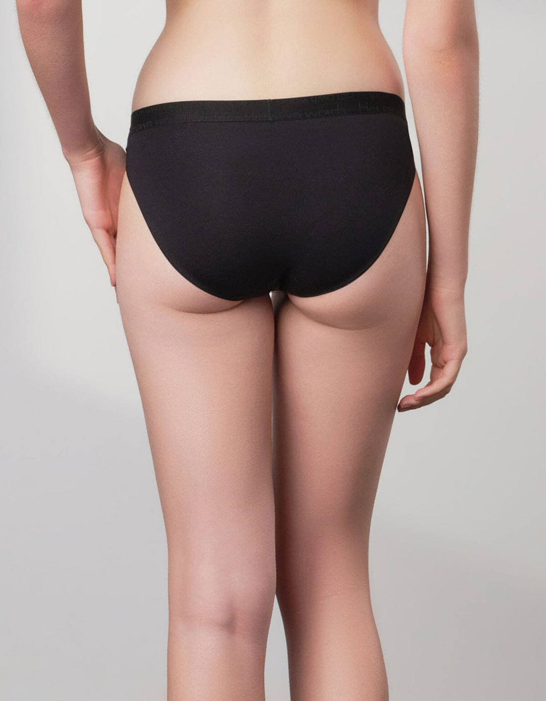 Cotton Modal Bikini Panty Bikini Her own words Black S 