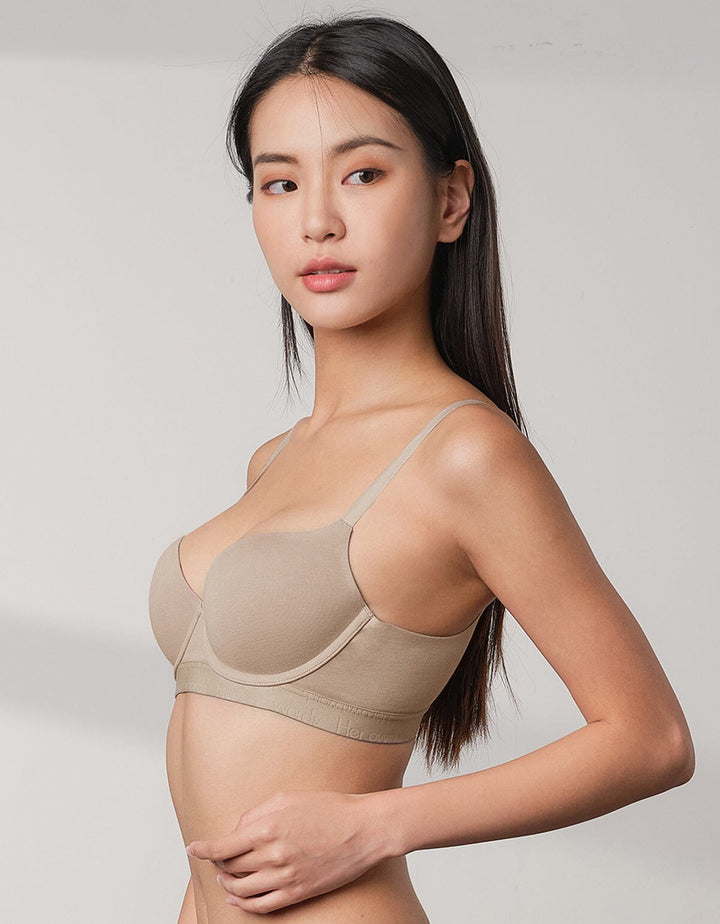 Cotton Modal Balconette Light Push Up Bra Bra Her own words 