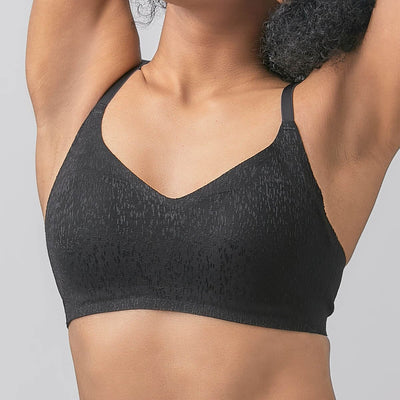 Invisible Lightmesh REextraSkin™ Easy Fit Bra Bra Her Own Words Black XS 