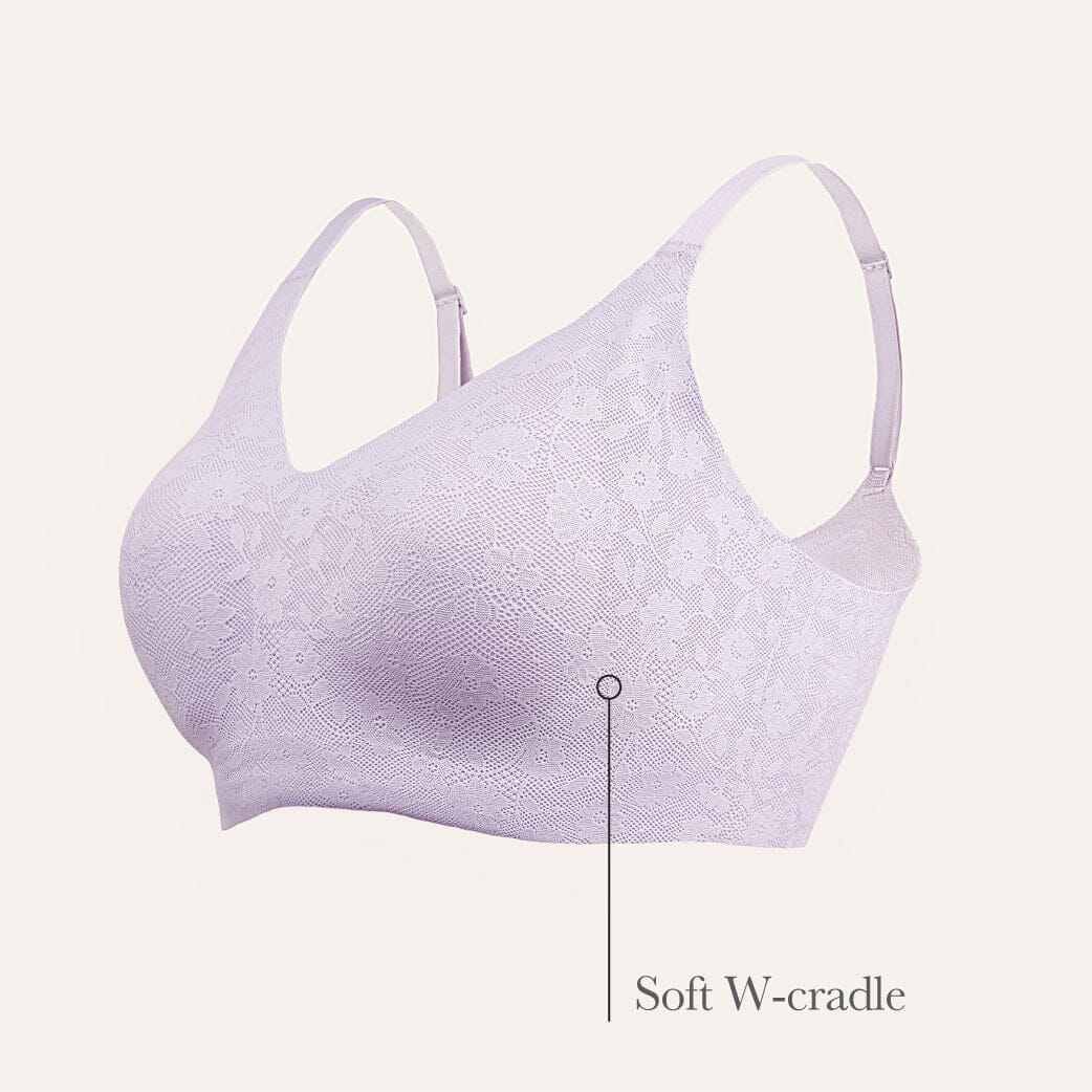 Invisible Lightmesh REextraSkin™ W-Shape support Bralette Bra Her Own Words 