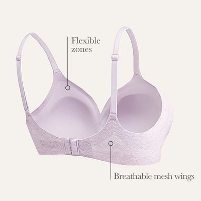 Invisible Lightmesh REextraSkin™ W-Shape support Bralette Bra Her Own Words 