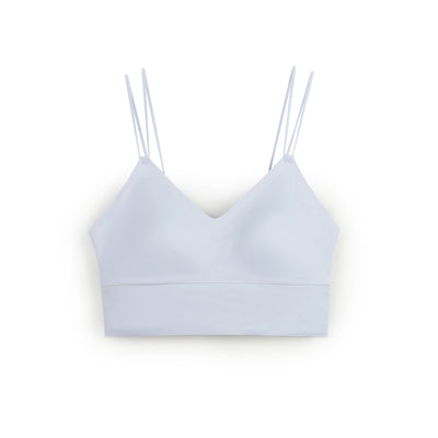Invisible REextraSkin™ Longline Triangle Bra Top Bra Her Own Words Gray Dawn XS 