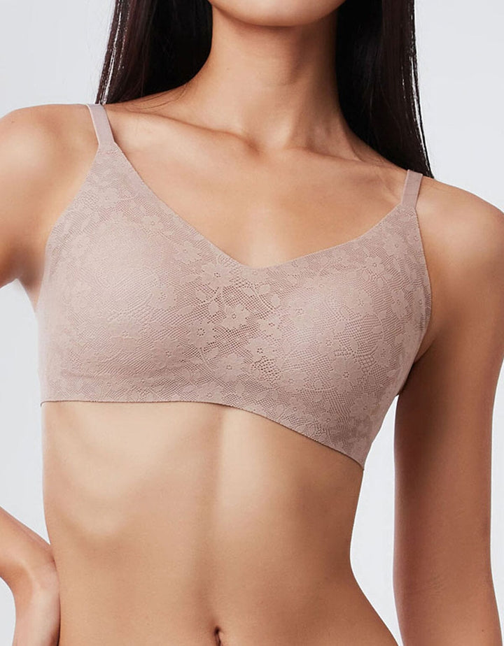 INVISIBLE Lightmesh REextraSkin™ W-Shape support Bralette Bra Her own words 