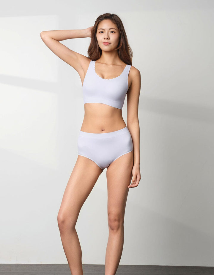 AIRY Ribbed AirFlow 4-in-1 Patented Breathable Light Push Up Bra Top Bra Her own words 