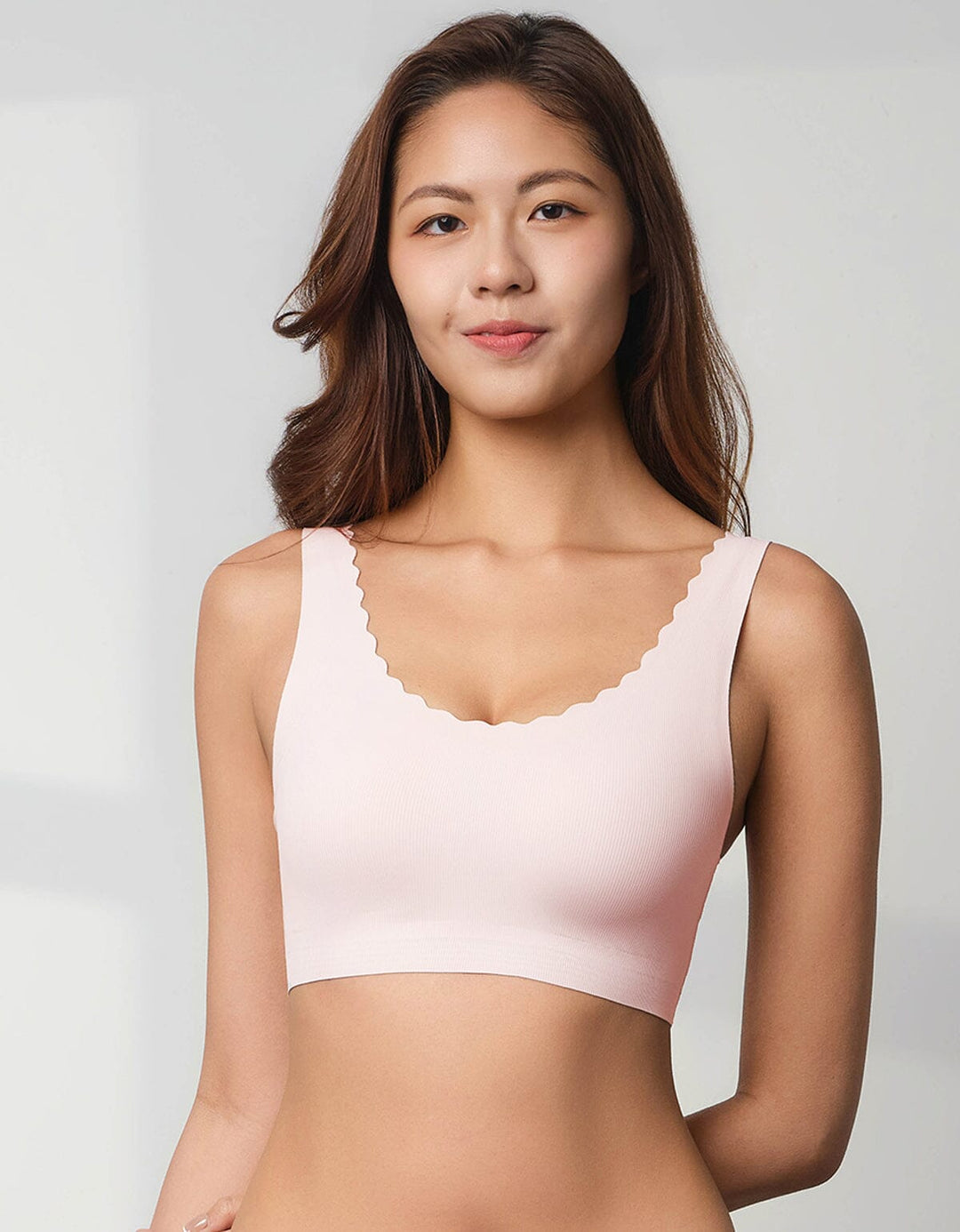 AIRY Ribbed AirFlow 4-in-1 Patented Breathable Light Push Up Bra Top Bra Her own words 