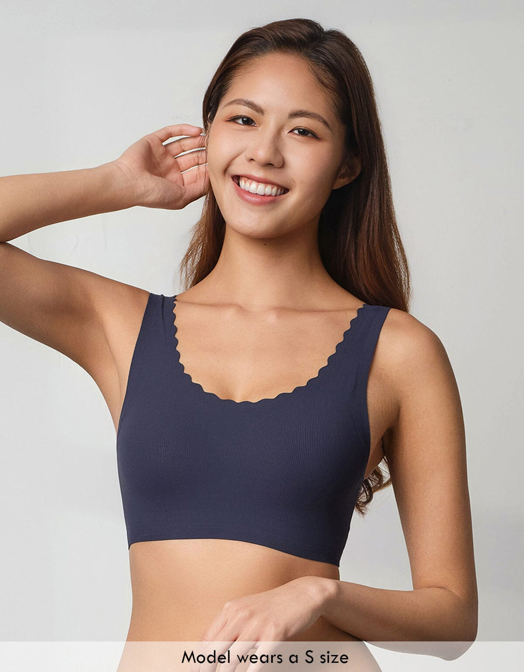 AIRY Ribbed AirFlow 4-in-1 Patented Breathable Light Push Up Bra Top Bra Her own words 