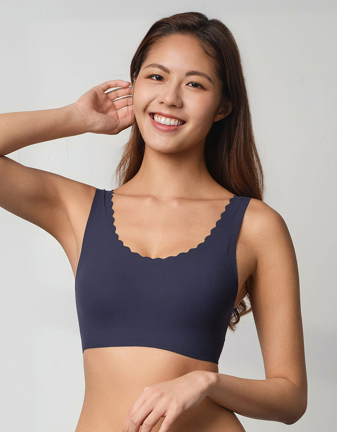 AIRY Ribbed AirFlow 4-in-1 Patented Breathable Light Push Up Bra Top Bra Her own words 