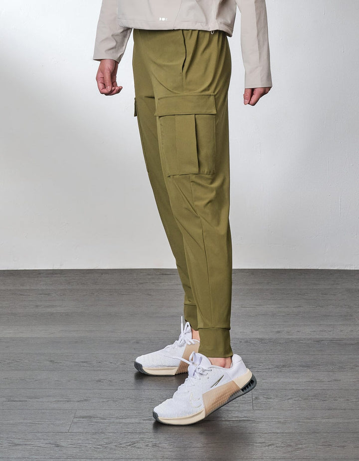 HOW-STAYDRY Mid Waist Full Length Quick Dry Cargo Jogger Jogger Her own words SPORTS 