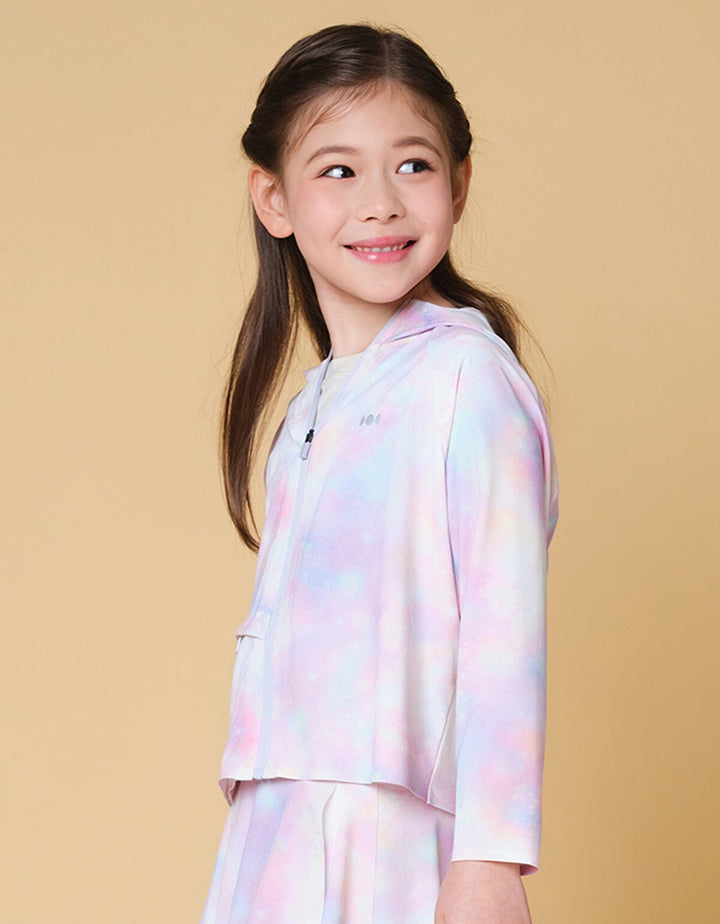 Kids UV Protection Cool Touch Jacket Jacket Her own words SPORTS Galaxy Print 110 
